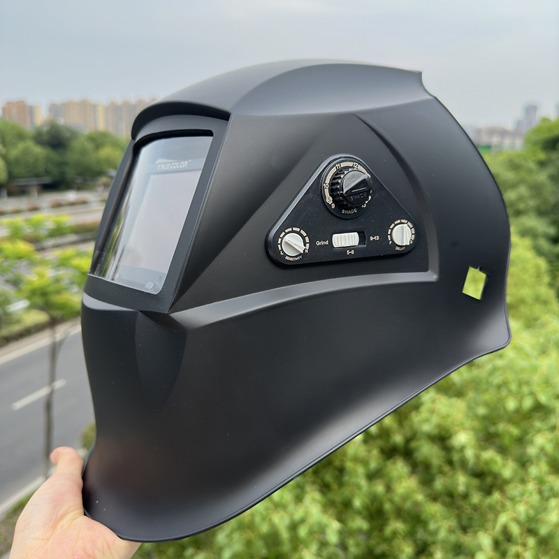 autodimming motorcycle helmet YesWelder Welding Helmet, True Color Auto Darkening Welding Mask with Side View When mode toggle switch on Weld ANDELI Auto Darkening Welding Helmets