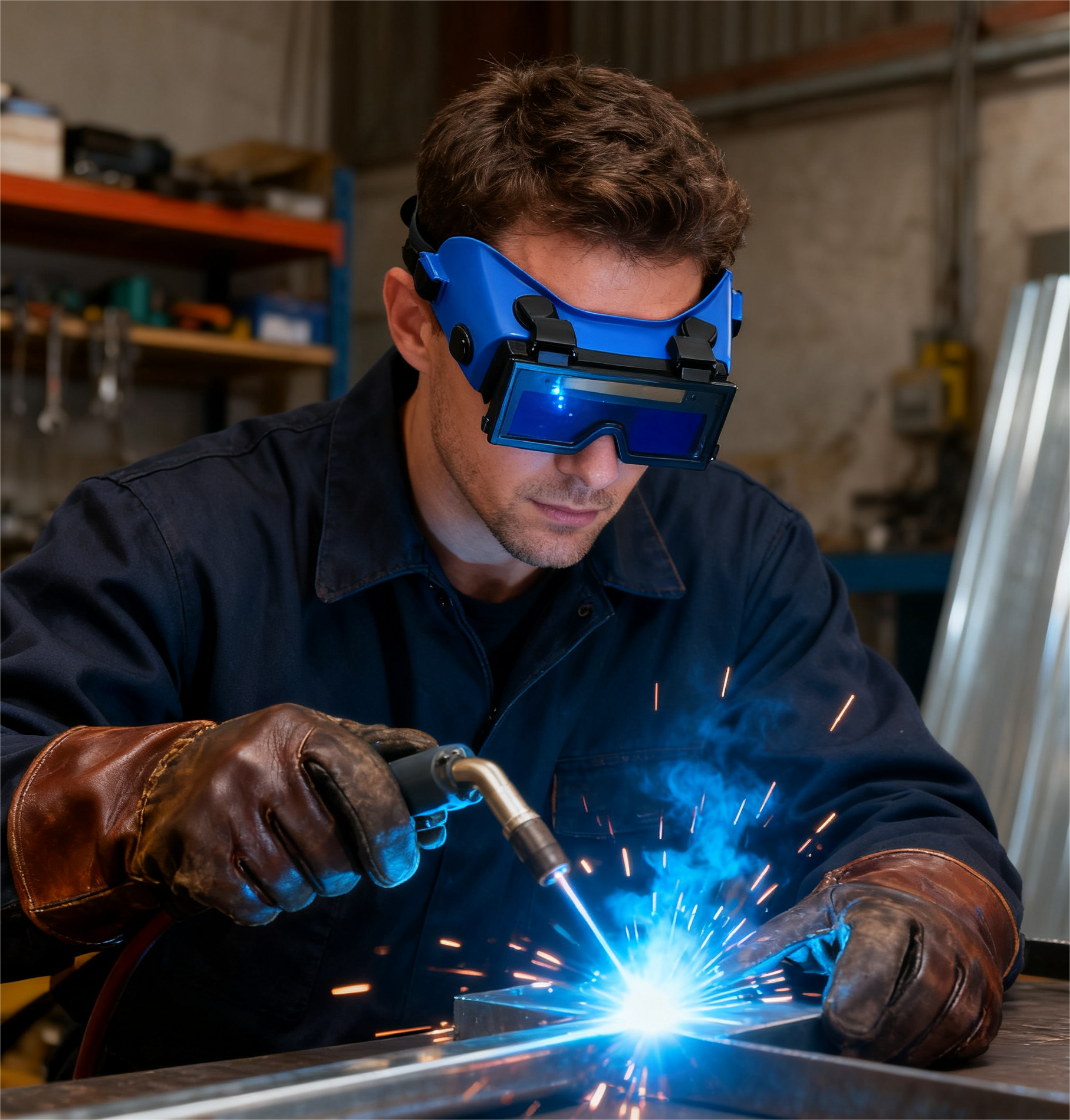 自动变光焊接眼镜配图